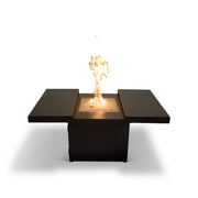 34" Square Brown Firepit/Coffee Table - The Great Escape