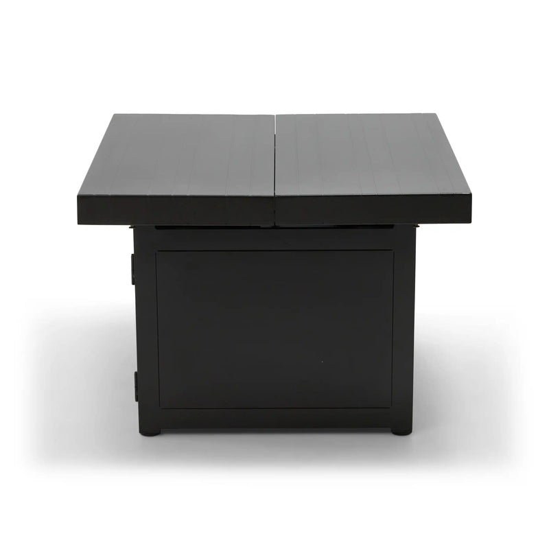 34" Square Brown Firepit/Coffee Table - The Great Escape