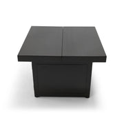 34" Square Brown Firepit/Coffee Table - The Great Escape