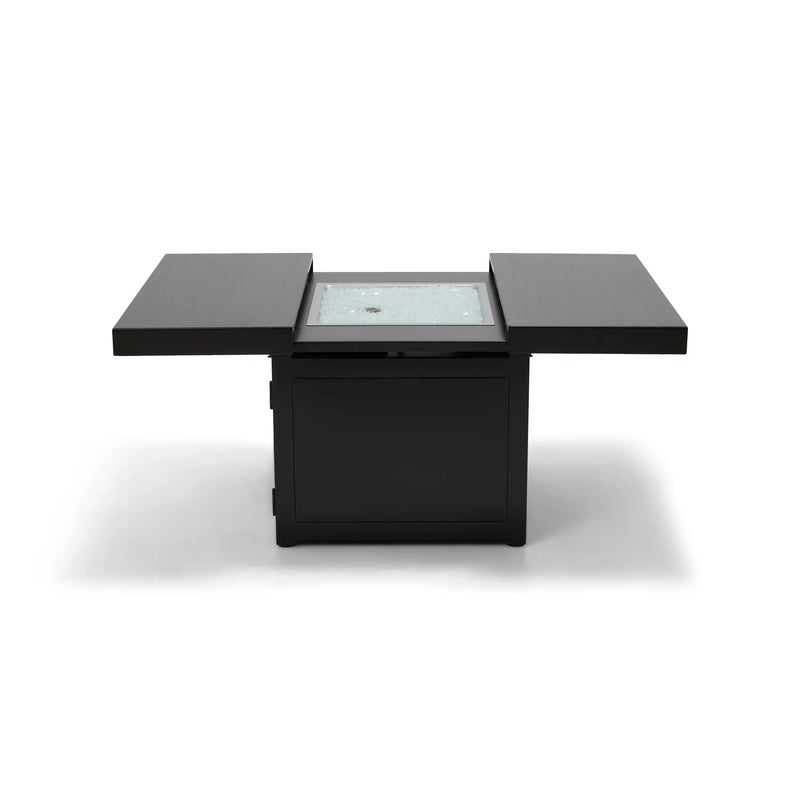 34" Square Brown Firepit/Coffee Table - The Great Escape