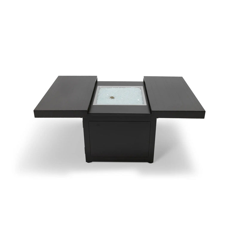 34" Square Brown Firepit/Coffee Table - The Great Escape