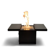 34" Square Brown Firepit/Coffee Table - The Great Escape