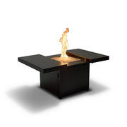 34" Square Brown Firepit/Coffee Table - The Great Escape