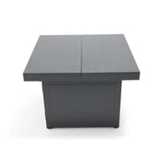 34" Square Charcoal Firepit/Coffee Table - The Great Escape