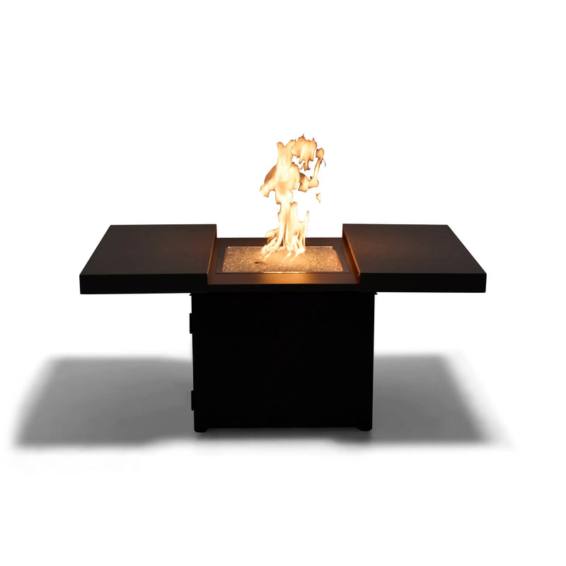 34" Square Concrete Black Firepit/Coffee Table - The Great Escape