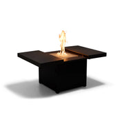 34" Square Concrete Black Firepit/Coffee Table - The Great Escape