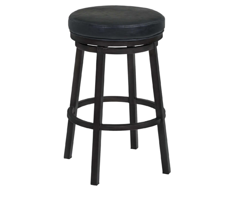 Destin Backless 26" Counter Stool - Black/Black - The Great Escape
