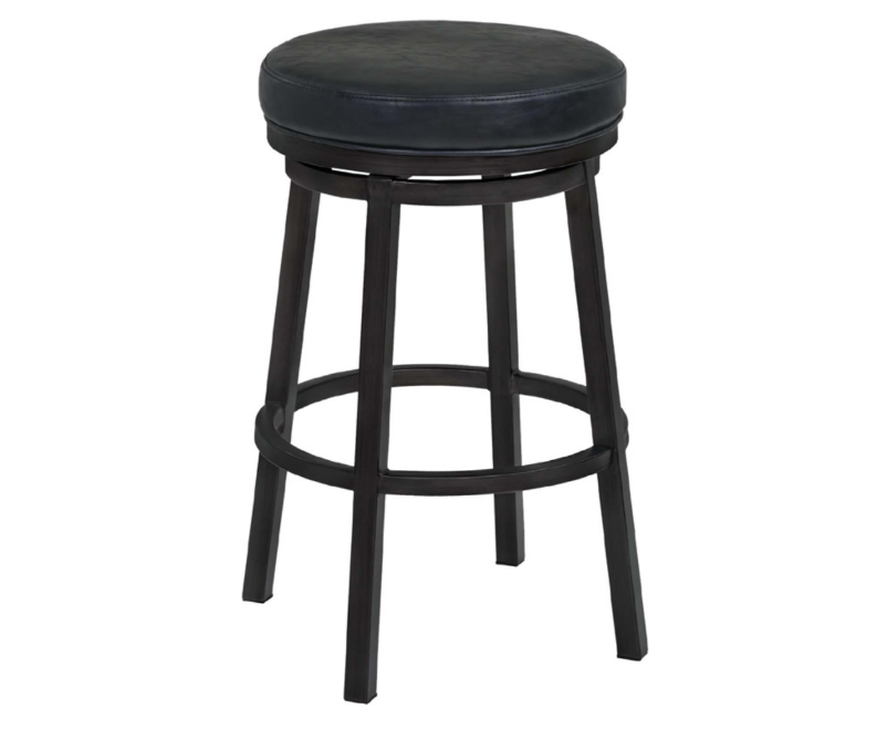 Destin Backless 26" Counter Stool - Black/Black