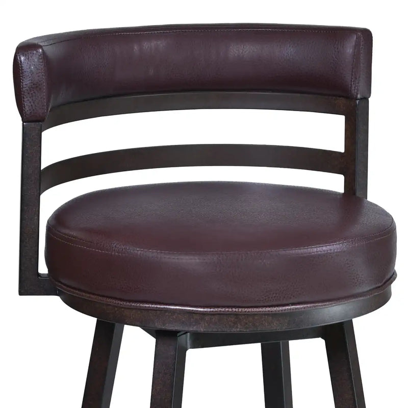 Destin Swivel 26" Counter Stool - AB/Brown - The Great Escape