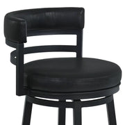 Destin Swivel Stool - Black/Black - The Great Escape