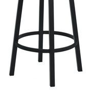 Destin Swivel 26" Counter Stool - Black/Black - The Great Escape
