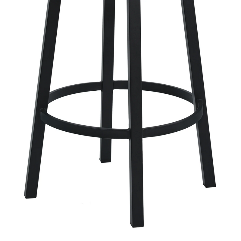 Destin Swivel 26" Counter Stool - Black/Black - The Great Escape