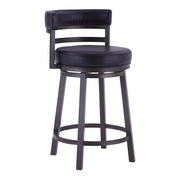 Destin Swivel 26" Counter Stool - Mineral/Black - The Great Escape