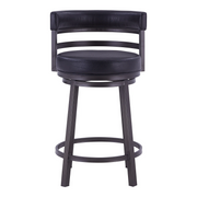 Destin Swivel 26" Counter Stool - Mineral/Black - The Great Escape