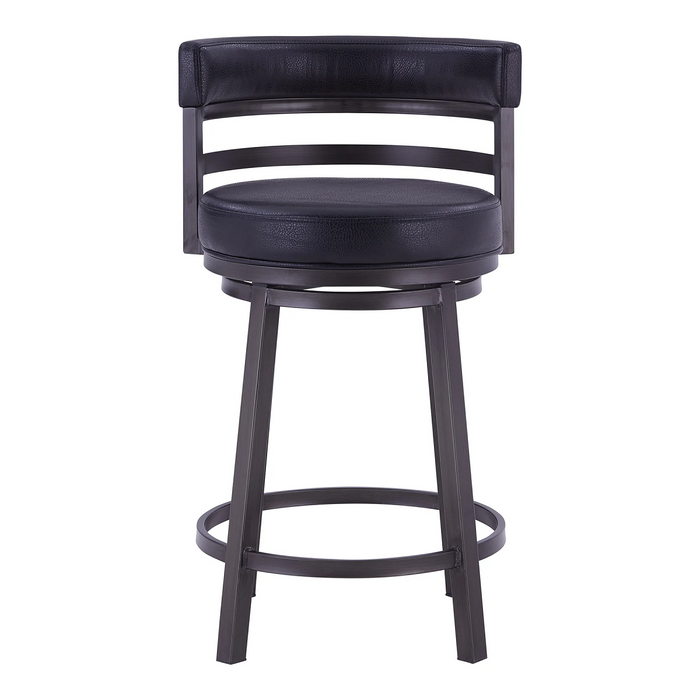 Destin Swivel 30" Barstool - Mineral/Black