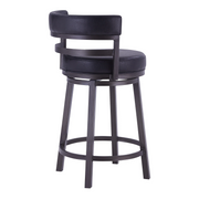 Destin Swivel 26" Counter Stool - Mineral/Black - The Great Escape