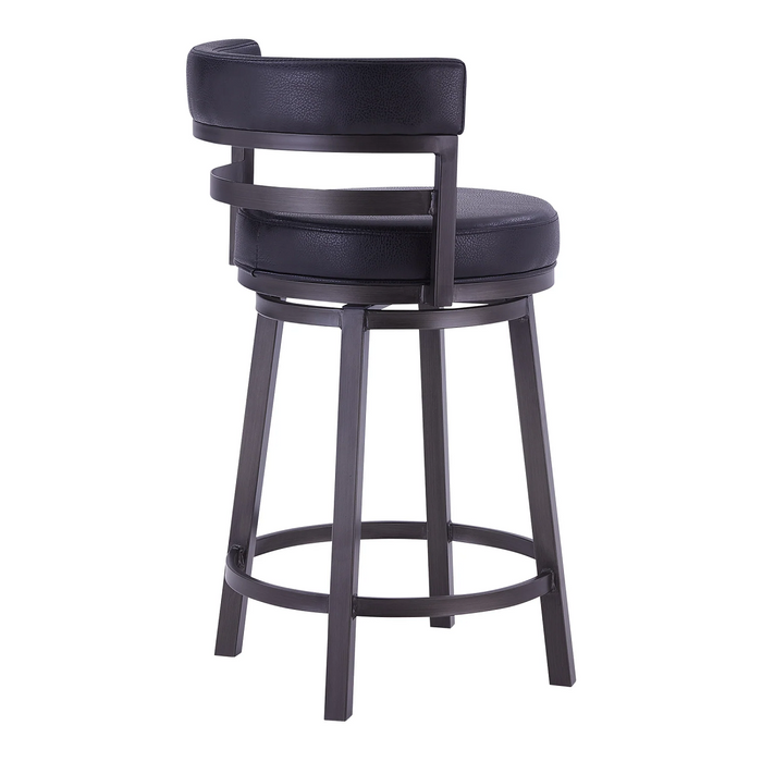 Destin Swivel 30" Barstool - Mineral/Black