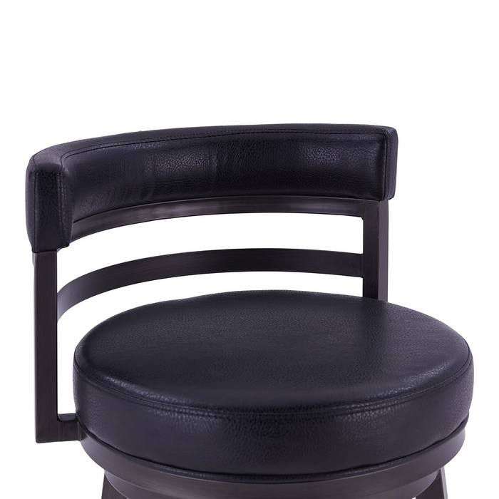 Destin Swivel 30" Barstool - Mineral/Black