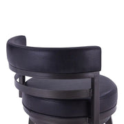 Destin Swivel Stool Close Up  - Mineral/Black - The Great Escape