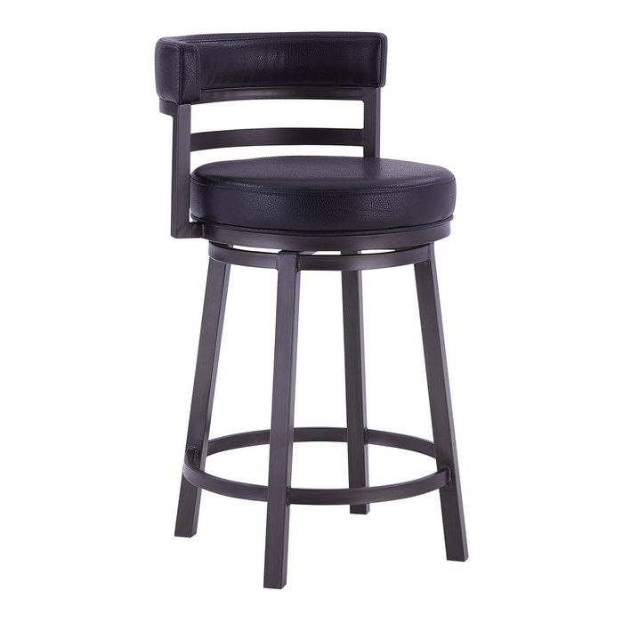 Destin Swivel 30" Barstool - Mineral/Black