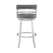 Destin Swivel 30" Barstool - Stainless Steel - The Great Escape