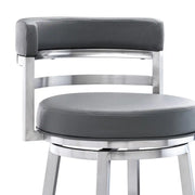Destin Swivel 30" Barstool - Stainless Steel - The Great Escape