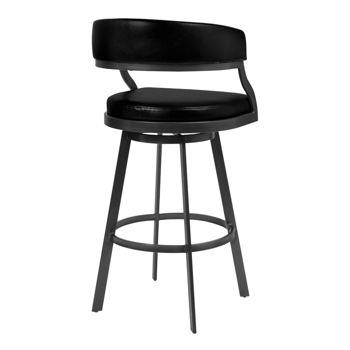 Dothan Swivel 30" Barstool - Mineral/Black