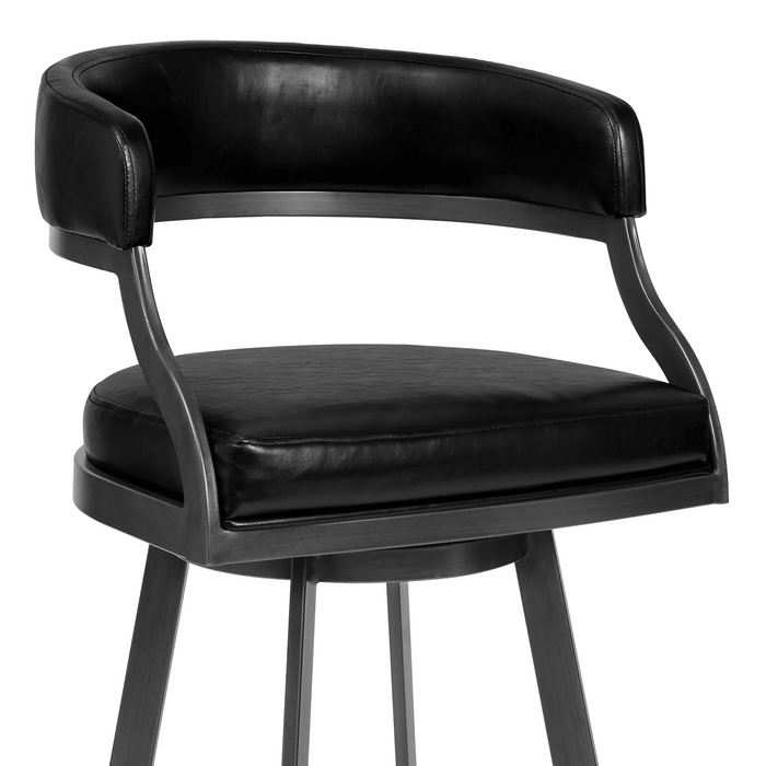 Dothan Swivel 30" Barstool - Mineral/Black