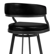 Dothan Swivel 26" Counter Stool - Mineral/Black - The Great Escape