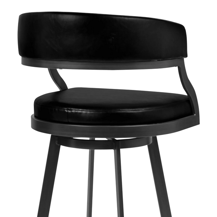 Dothan Swivel 30" Barstool - Mineral/Black