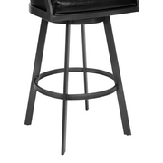 Dothan Swivel 26" Counter Stool - Mineral/Black - The Great Escape