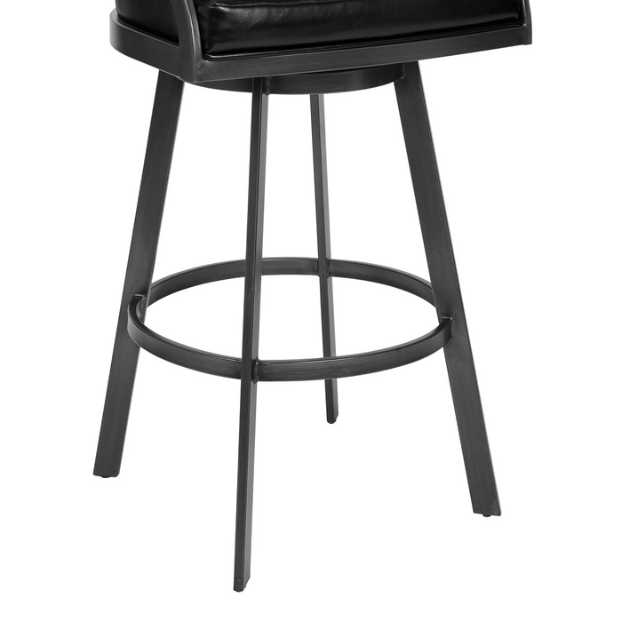 Dothan Swivel 30" Barstool - Mineral/Black