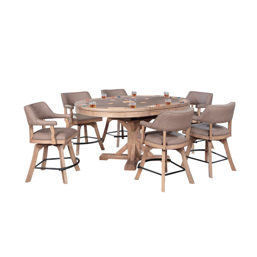 Picture of Holland 7PC Extending Oval Poker Table Set