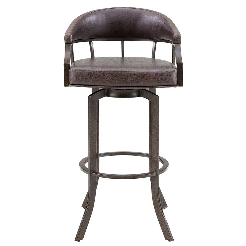 Eastpoint Swivel 26" Counter Stool - Auburn/Brown - The Great Escape