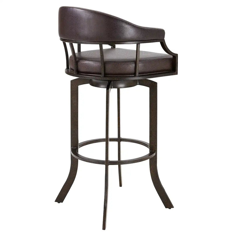 Eastpoint Swivel 30" Counter Stool - Auburn/Brown - The Great Escape