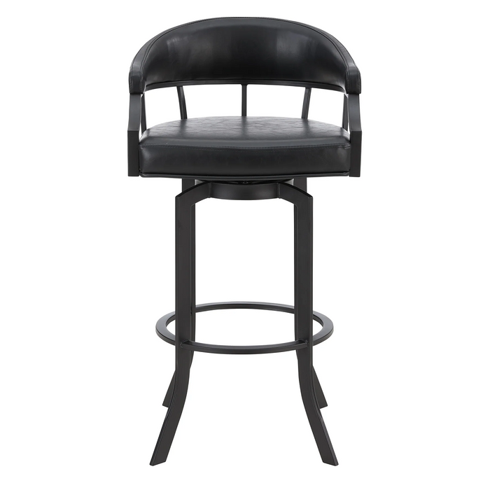 Eastpoint Swivel 30" Barstool - Black/Black