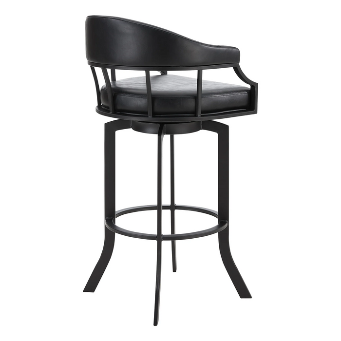 Eastpoint Swivel 30" Barstool - Black/Black