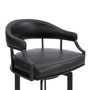 Eastpoint Swivel 30" Barstool - Black/Black - The Great Escape