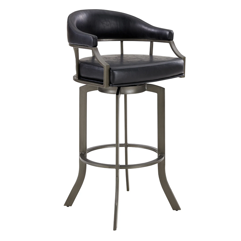 Eastpoint Swivel 26" Counter Stool - Mineral/Black - The Great Escape