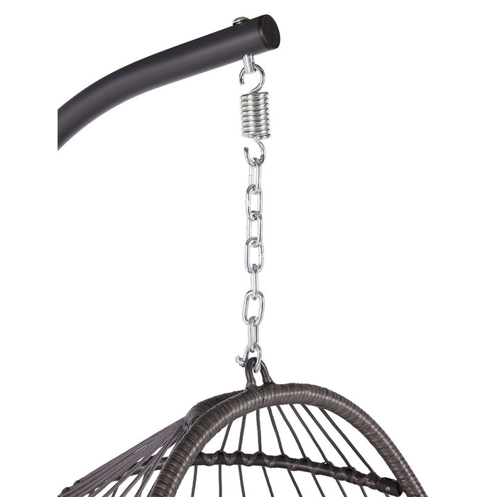 Deluxe Egg Swing with Cushion and Stand - The Great Escape