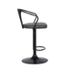 Eli Black/Grey 26"-30" Adjustable Stool - The Great Escape