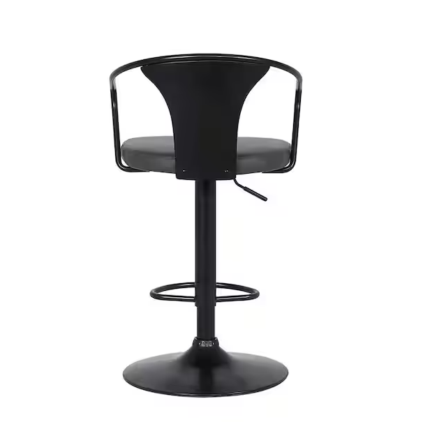 Eli Black/Grey 26"-30" Adjustable Stool - The Great Escape