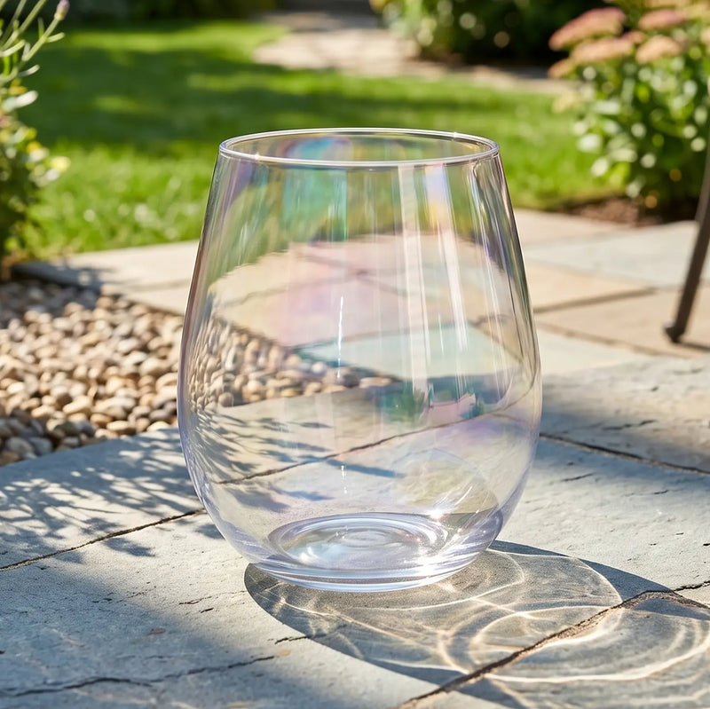 Tritan Acrylic Stemless Wine Glass 20OZ - The Great Escape