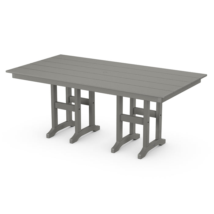 Picture of 37"X72" Rectangle Farmhouse Dining Table in Slate Grey