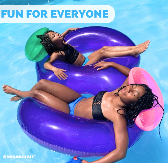 Face To Face Double Ring Inflatable Lounger - The Great Escape