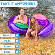 Face To Face Double Ring Inflatable Lounger - The Great Escape