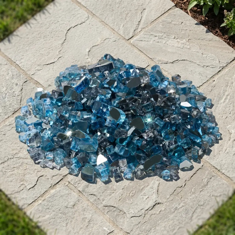 Maui Breeze 10 lbs. Reflective Fire Glass 1/4" - The Great Escape