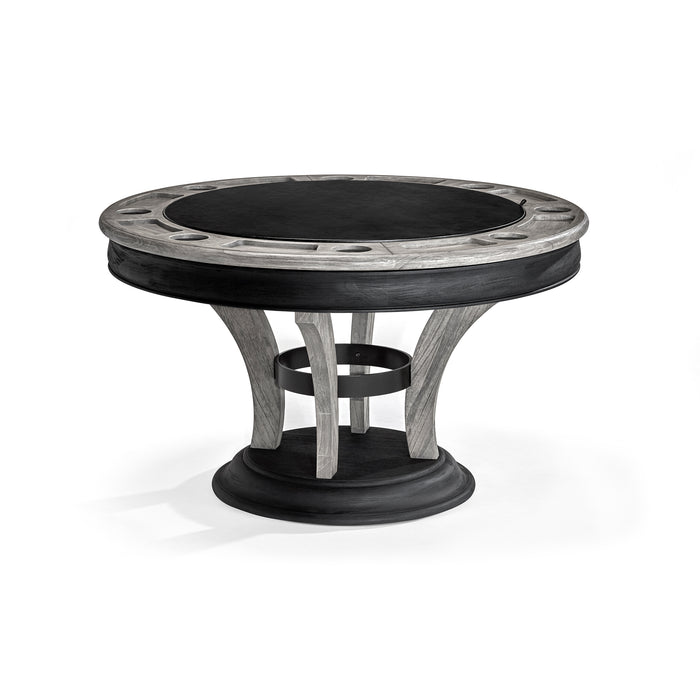 Picture of Centennial Game Table in Rustic Grey and Black Wire Brush