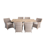 Tacoma 7 Piece Woven Dining Group - The Great Escape