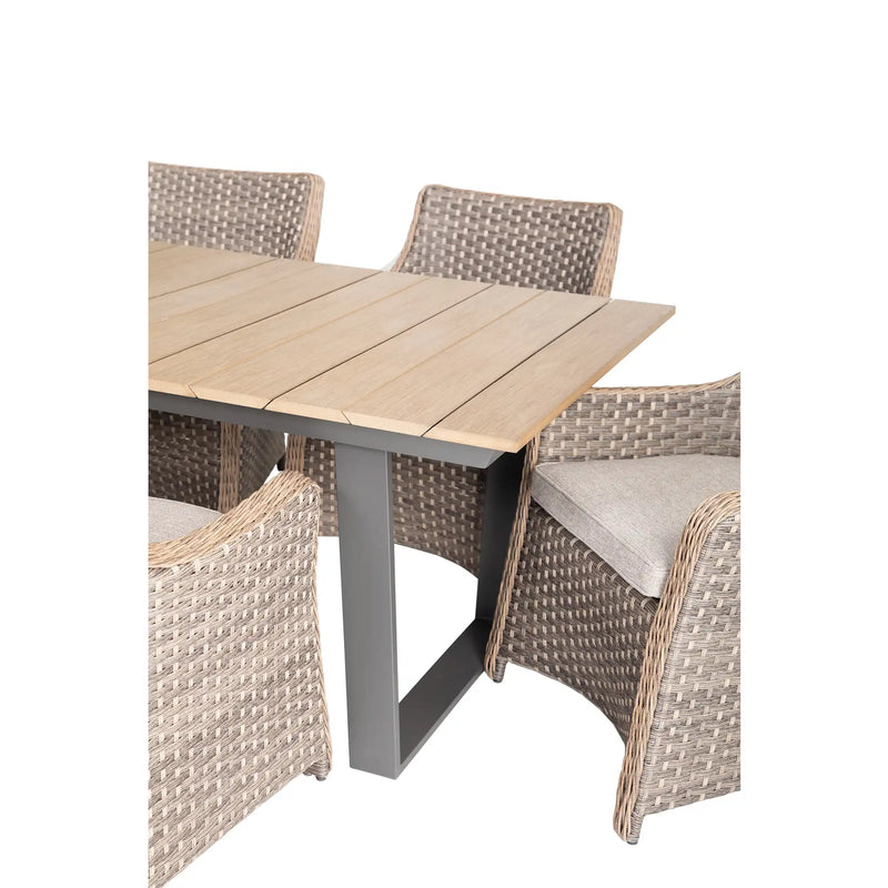 Tacoma 7 Piece Woven Dining Group - The Great Escape